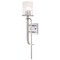 Nuvo Terrace 1-Light Wall Sconce Polished Nickel Crackle Glass 60/7747 - alternate 2